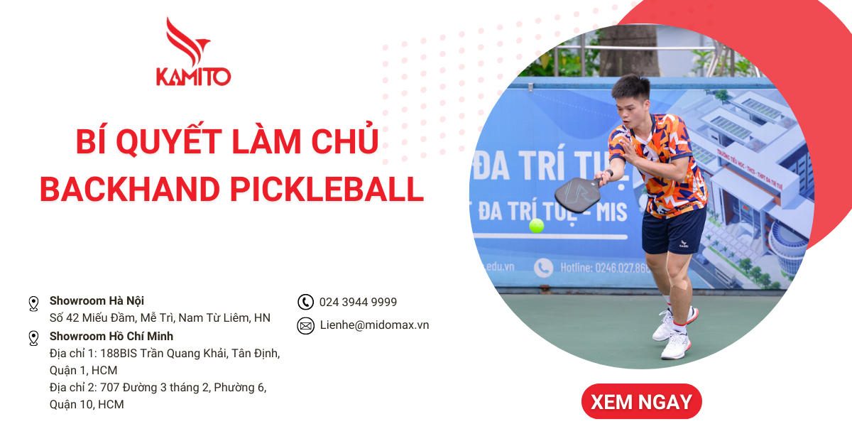 Bí quyết làm chủ kỹ thuật Backhand trong Pickleball