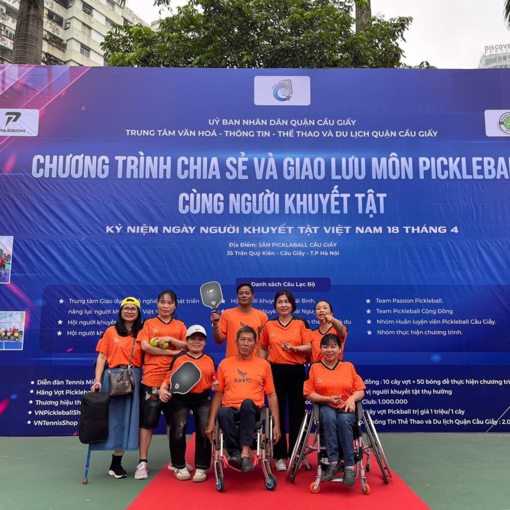 KAMITO ĐỒNG HÀNH CÙNG CÁC VẬN ĐỘNG VIÊN KHUYẾT TẬT CHINH PHỤC BỘ MÔN PICKLEBALL