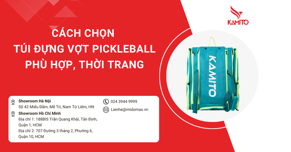 Cách chọn túi đựng vợt Pickleball phù hợp, thời trang