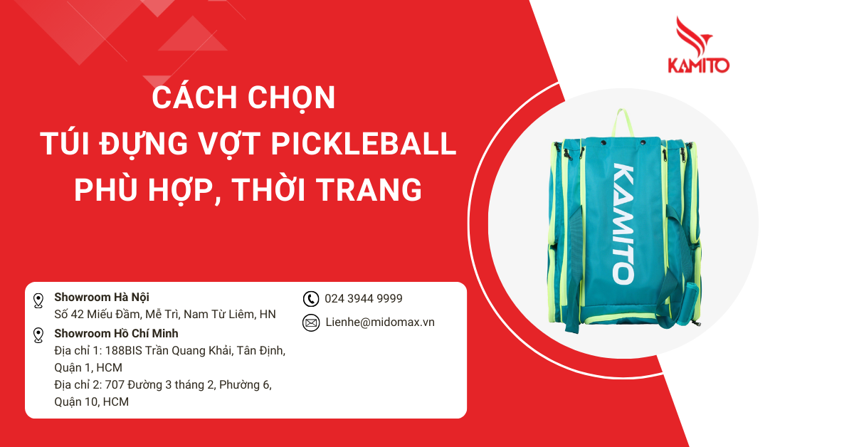 Cách chọn túi đựng vợt Pickleball phù hợp, thời trang