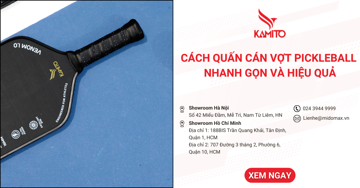 Cách quấn cán vợt Pickleball nhanh gọn và hiệu quả