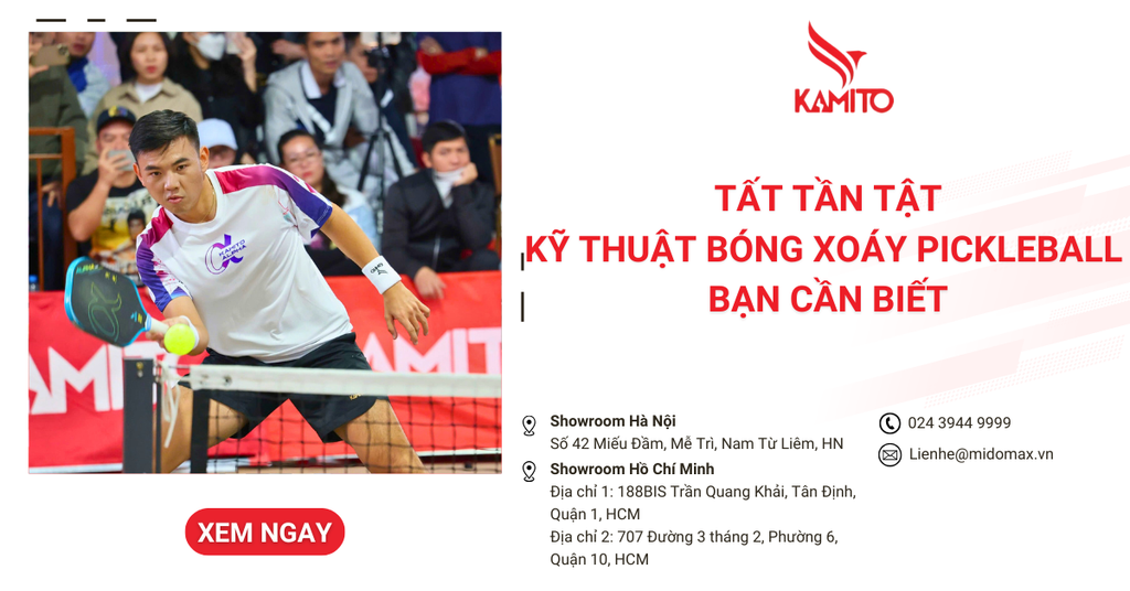 Tất tần tật về kỹ thuật bóng xoáy trong Pickleball bạn cần biết