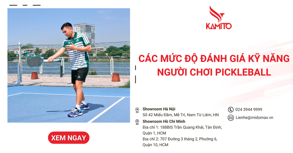 Các mức độ đánh giá kỹ năng người chơi Pickleball