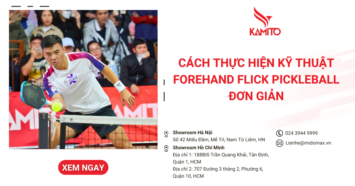 Cách thực hiện kỹ thuật Forehand Flick Pickleball đơn giản