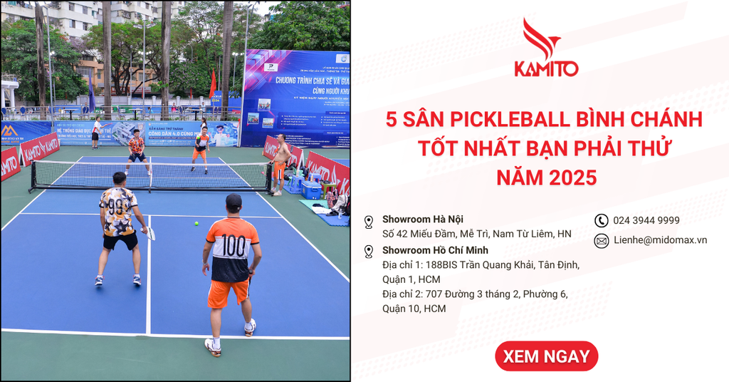 5 Sân Pickleball Bình Chánh tốt nhất bạn phải thử trong năm 2025