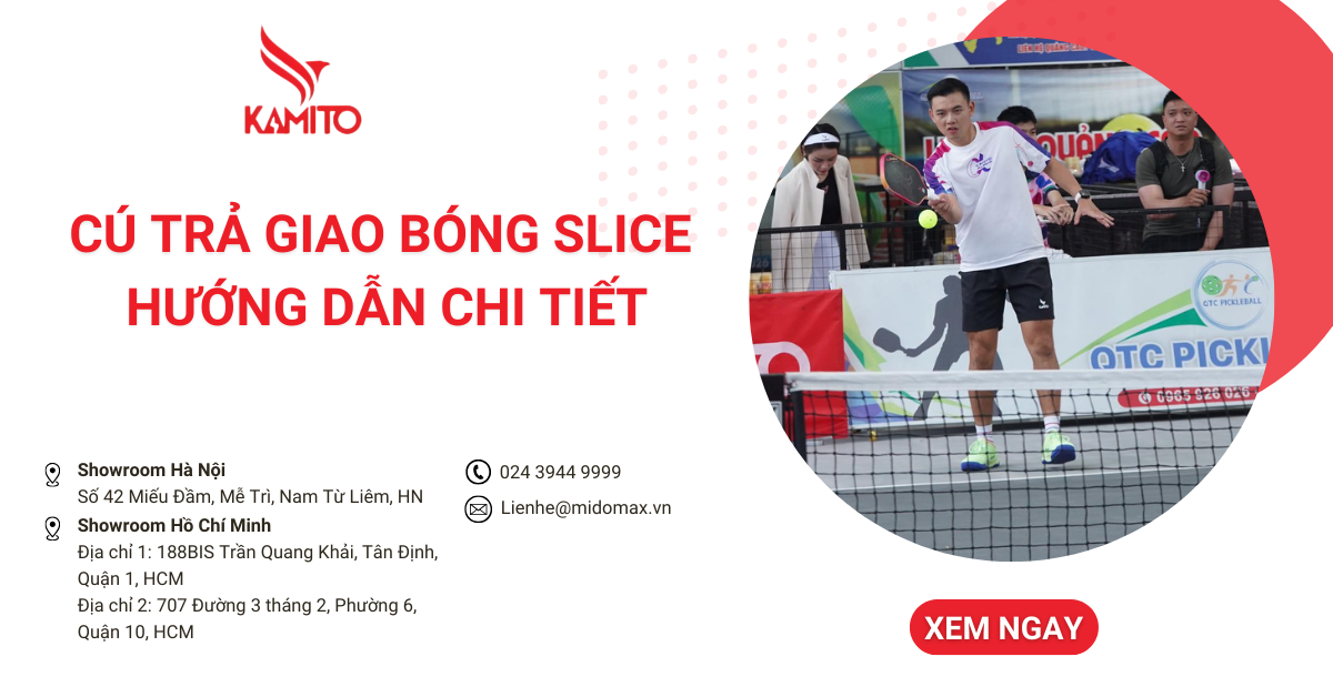 Cú trả giao bóng Slice trong Pickleball là gì? Hướng dẫn chi tiết