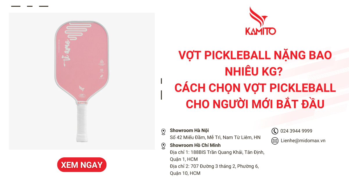 Vợt pickleball nặng bao nhiêu kg? Cách chọn vợt Pickleball cho người mới bắt đầu