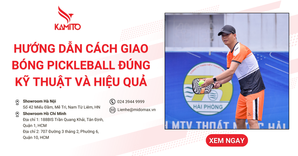 Hướng dẫn cách giao bóng Pickleball đúng kỹ thuật và hiệu quả