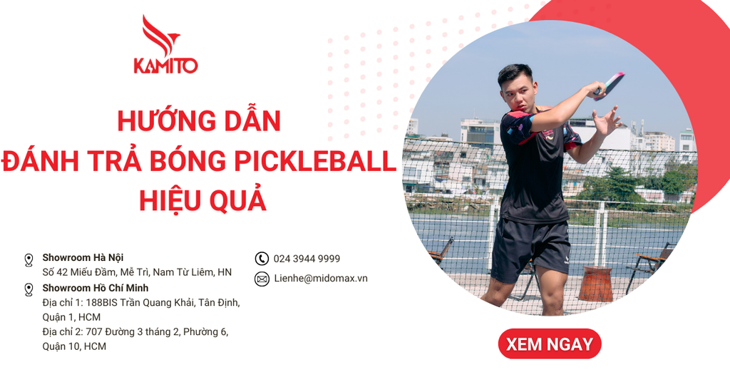 Hướng dẫn kỹ thuật đánh trả bóng trong Pickleball hiệu quả