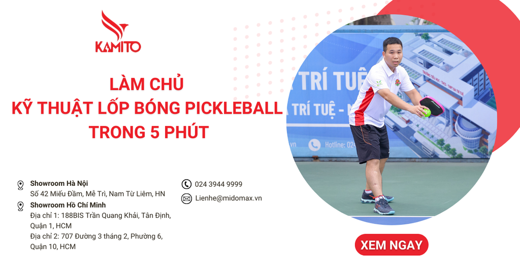 Làm chủ kỹ thuật lốp bóng Pickleball trong 5 phút