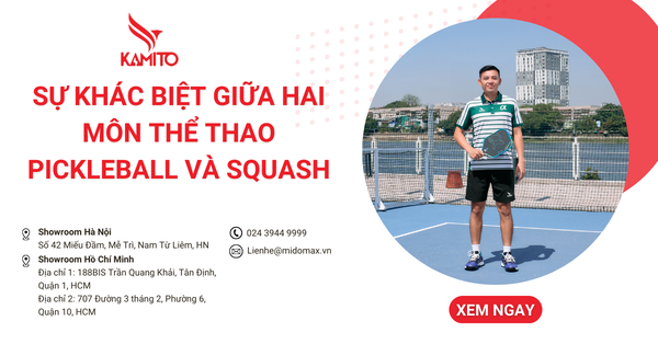 Sự khác biệt giữa hai môn thể thao Pickleball và Squash