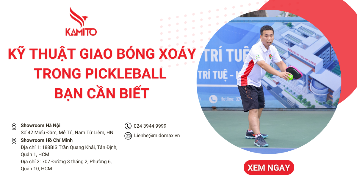 Kỹ thuật giao bóng xoáy trong Pickleball bạn cần biết