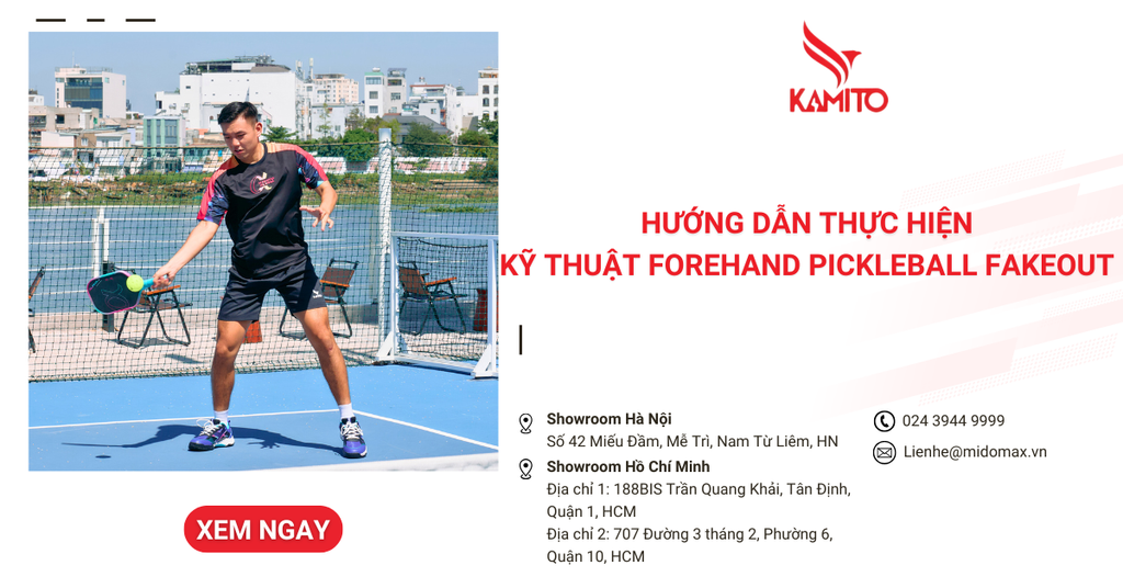 Hướng dẫn thực hiện kỹ thuật Forehand Pickleball Fakeout hiệu quả