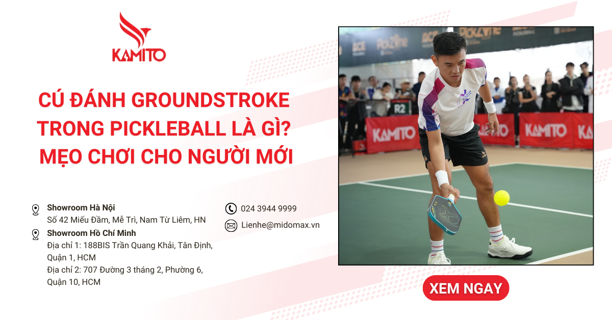 Cú đánh Groundstroke trong Pickleball là gì? Mẹo chơi cho người mới
