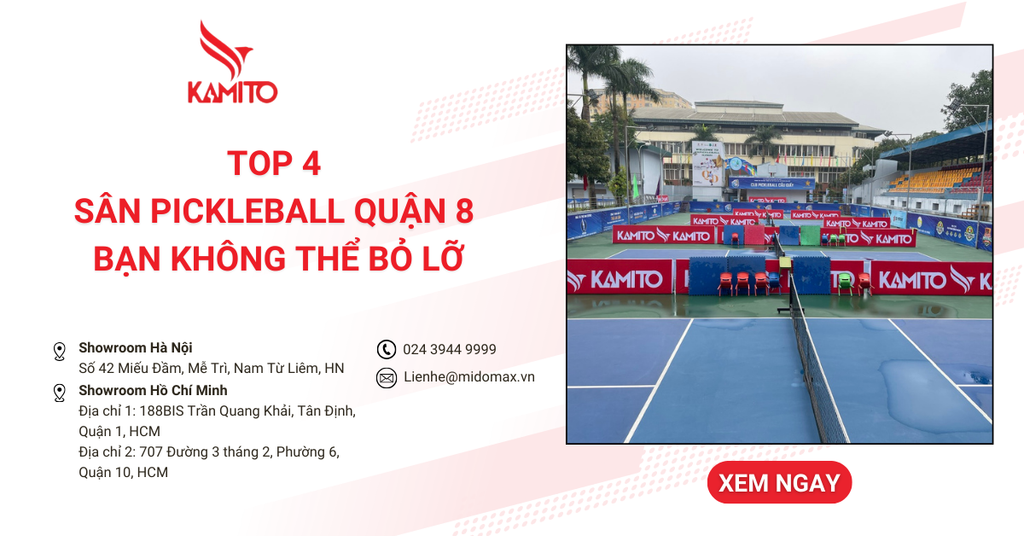 Top 4 sân Pickleball quận 8 chất lượng bạn không thể bỏ lỡ