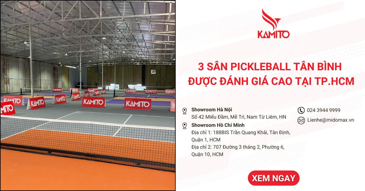 Khám phá 3 sân Pickleball Tân Bình được đánh giá cao tại TP.HCM
