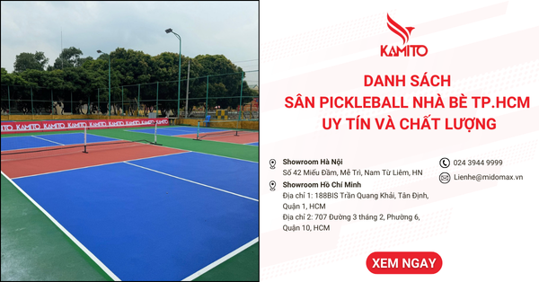 Tổng hợp danh sách các sân Pickleball Nhà Bè, TP.HCM uy tín và chất lượng