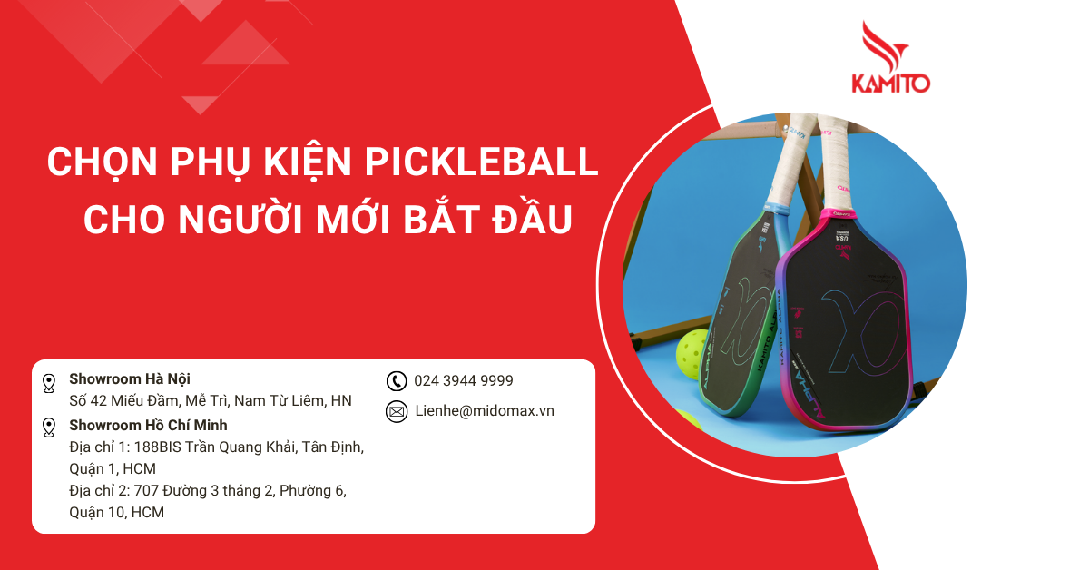 Kinh nghiệm chọn phụ kiện Pickleball cho người mới bắt đầu