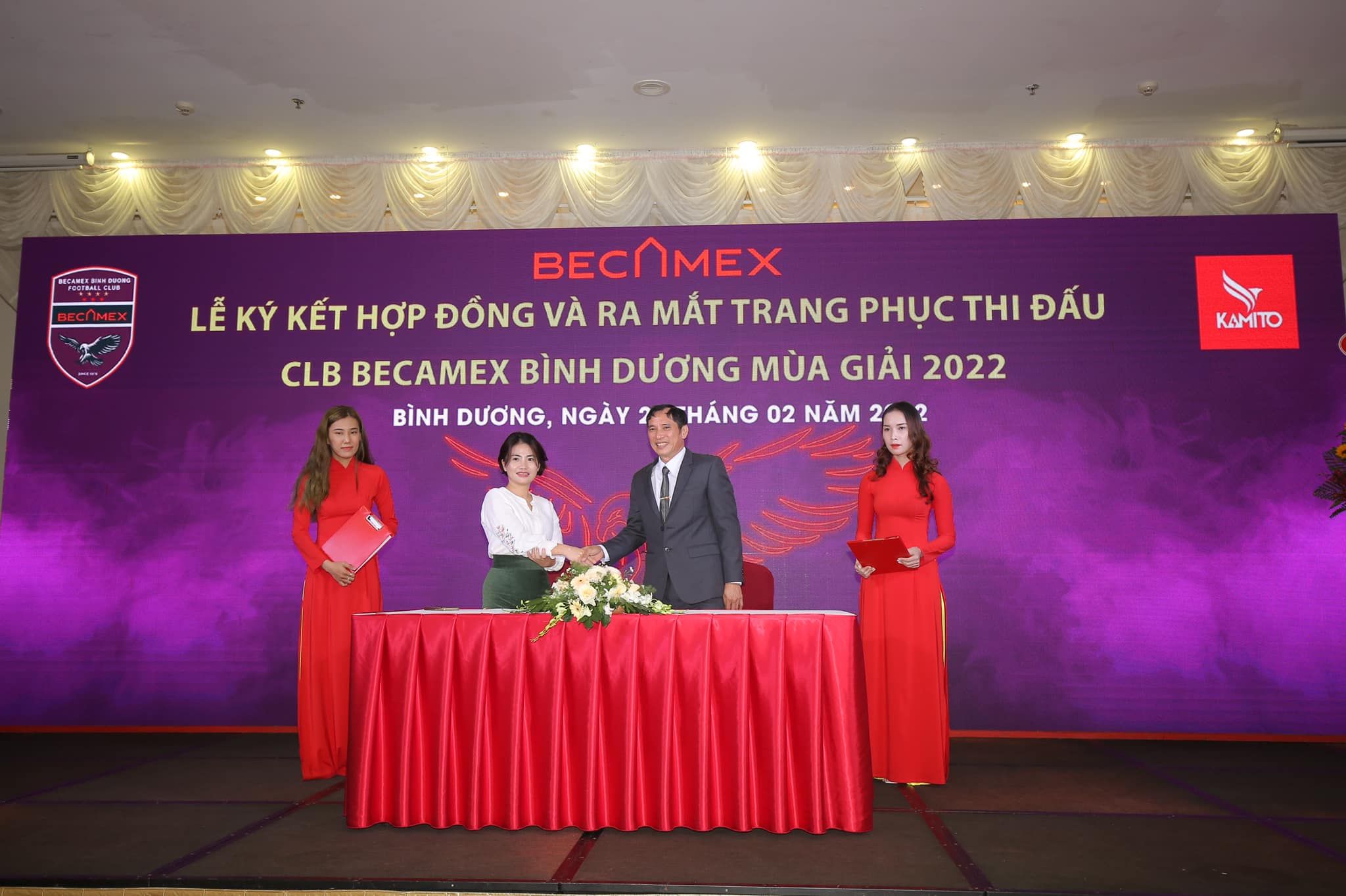 KAMITO ĐỒNG HÀNH CÙNG CLB BECAMEX BÌNH DƯƠNG MÙA GIẢI 2022