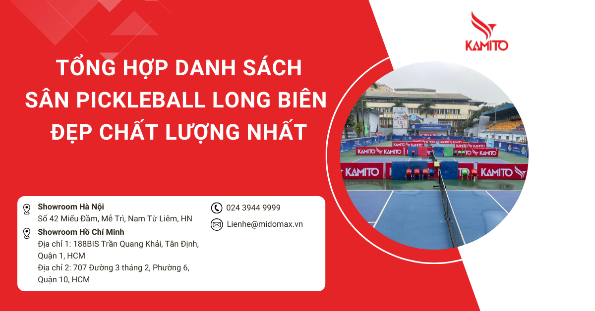Tổng hợp danh sách 10 sân Pickleball Quận Long Biên đẹp chất lượng nhất