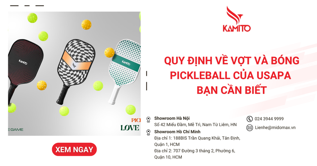Quy định về vợt và bóng Pickleball của USAPA 2025