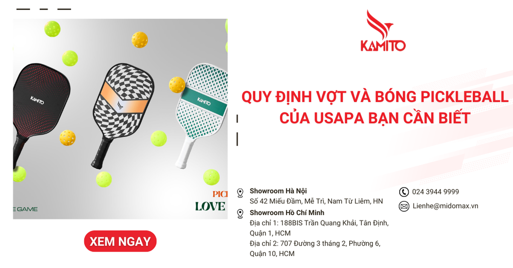 Quy định về vợt và bóng Pickleball của USAPA 2025