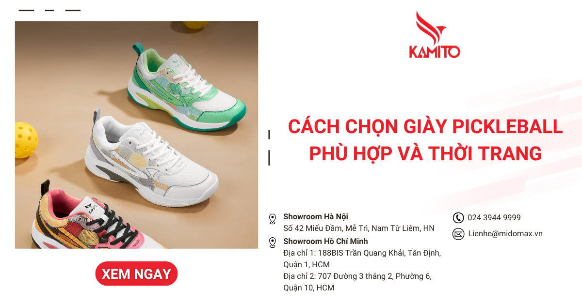 Cách chọn giày Pickleball phù hợp và thời trang