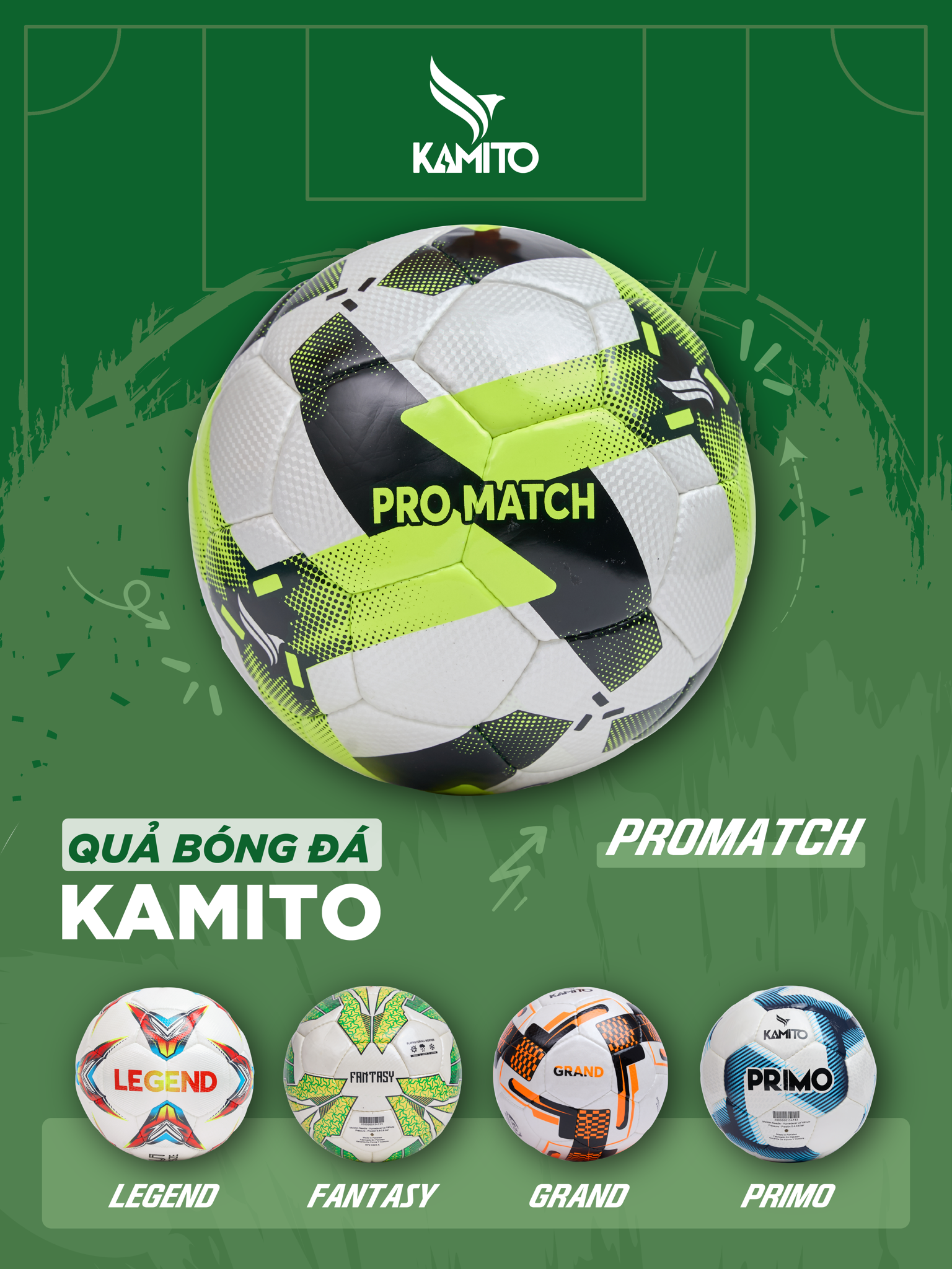 QUẢ BÓNG KAMITO - HIỆU NĂNG TỐI ĐA TRONG MỌI TRẬN ĐẤU