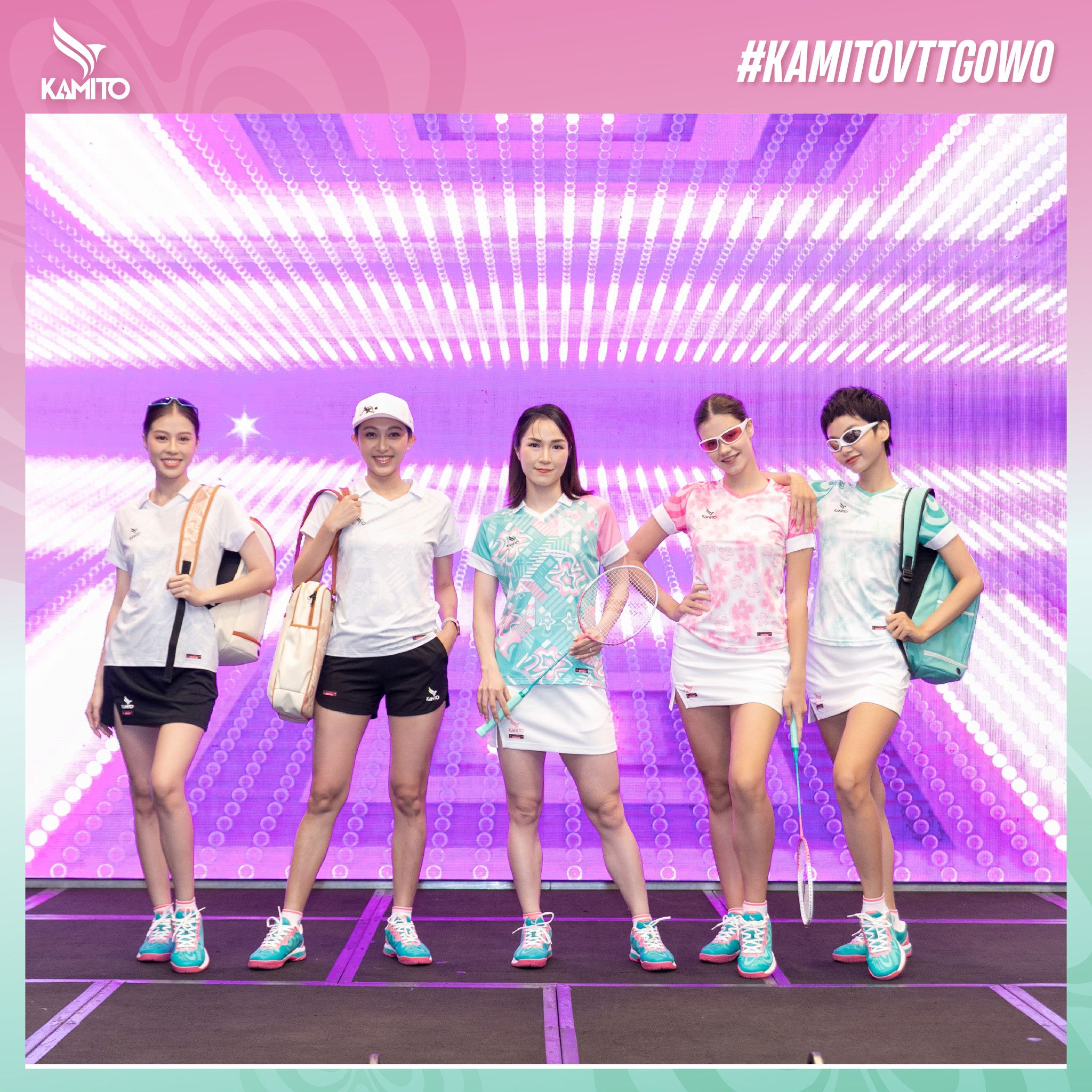 LỄ CÔNG BỐ ĐẠI SỨ THƯƠNG HIỆU KAMITO VĐV CẦU LÔNG VŨ THỊ TRANG VÀ RA MẮT BỘ SƯU TẬP VTT – GOWO