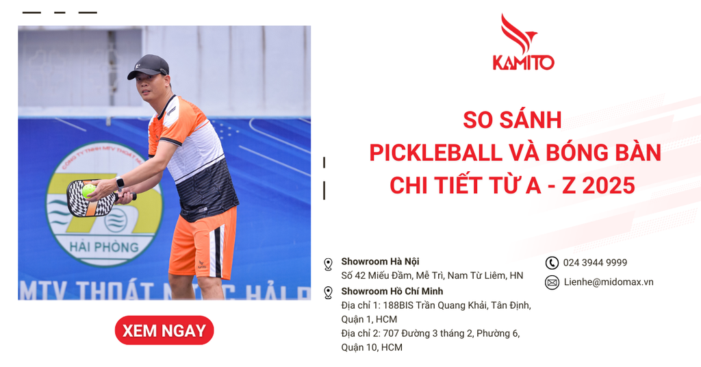 So sánh Pickleball và bóng bàn chi tiết từ A - Z 2025