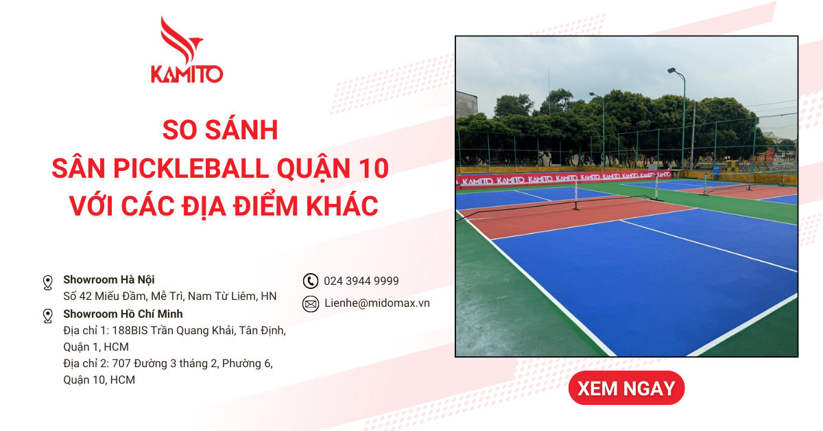 So sánh sân Pickleball quận 10 với các địa điểm khác tại TP.HCM