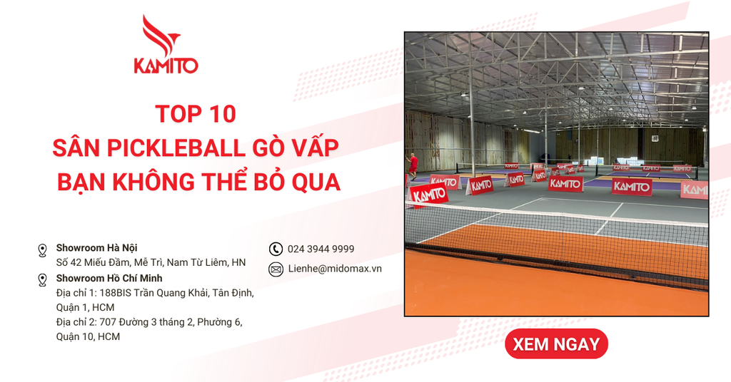 Top 10 sân Pickleball Gò Vấp chất lượng đỉnh cao bạn không thể bỏ qua