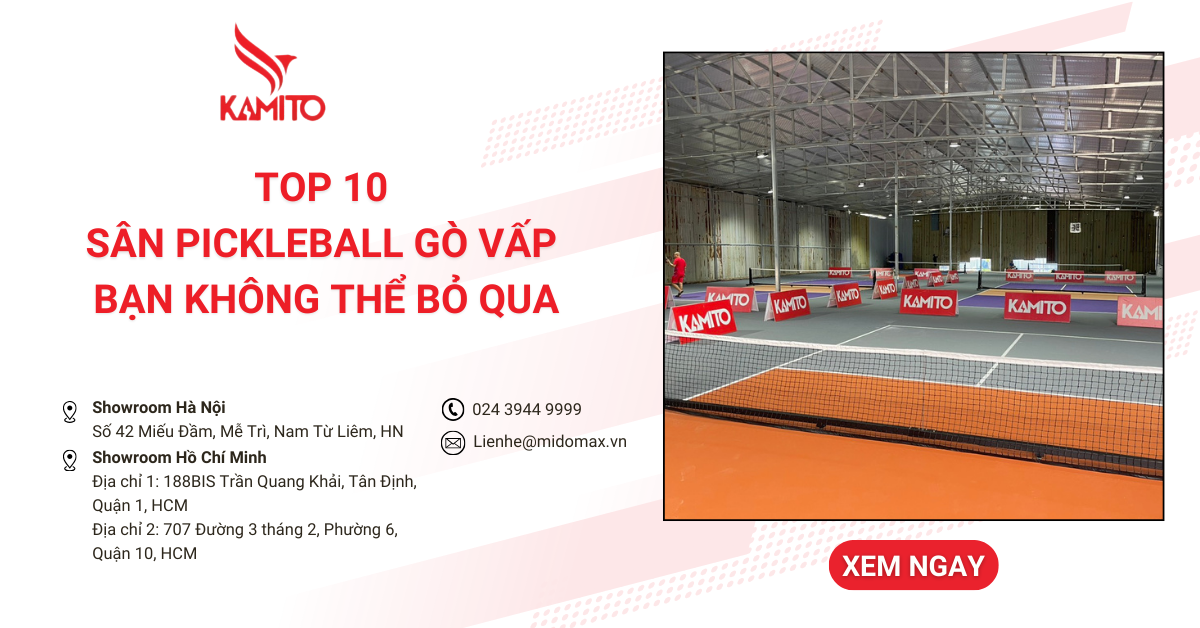 Top 10 sân Pickleball Gò Vấp chất lượng đỉnh cao bạn không thể bỏ qua