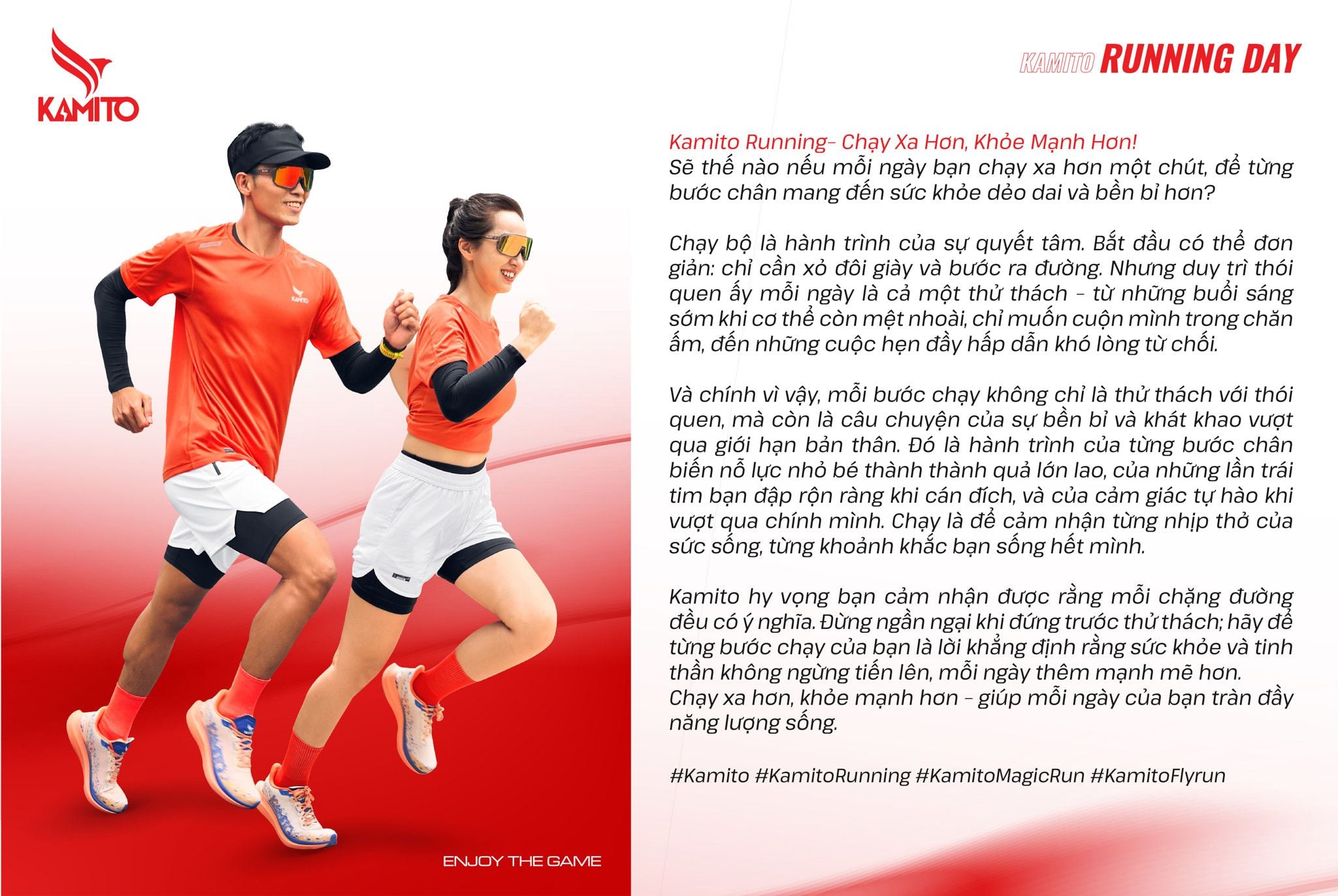 Kamito Running– Chạy Xa Hơn, Khỏe Mạnh Hơn!