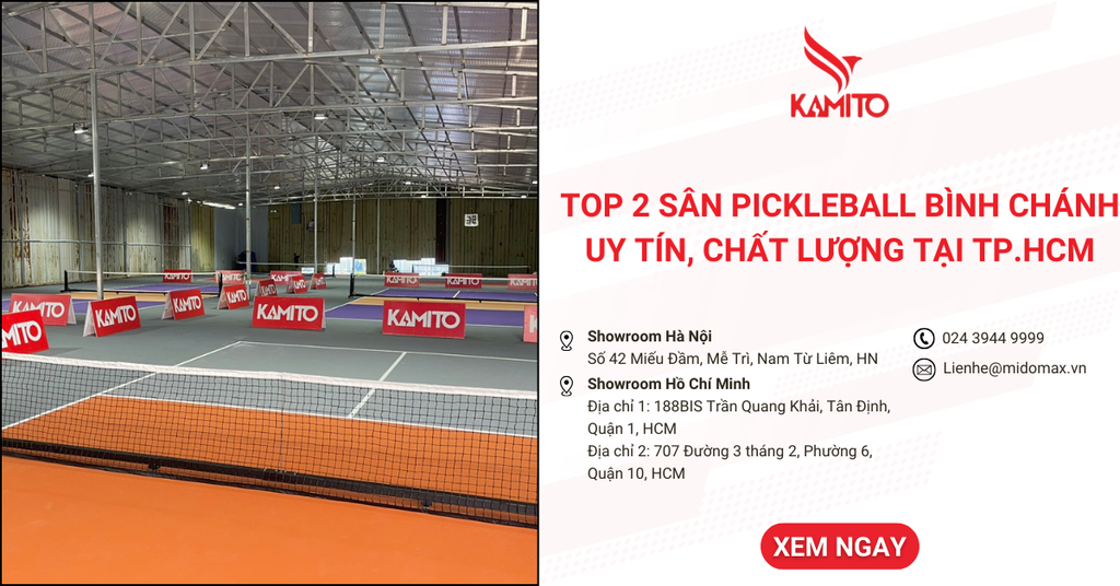 Top 2 sân Pickleball Bình Chánh uy tín, chất lượng tại TP.HCM