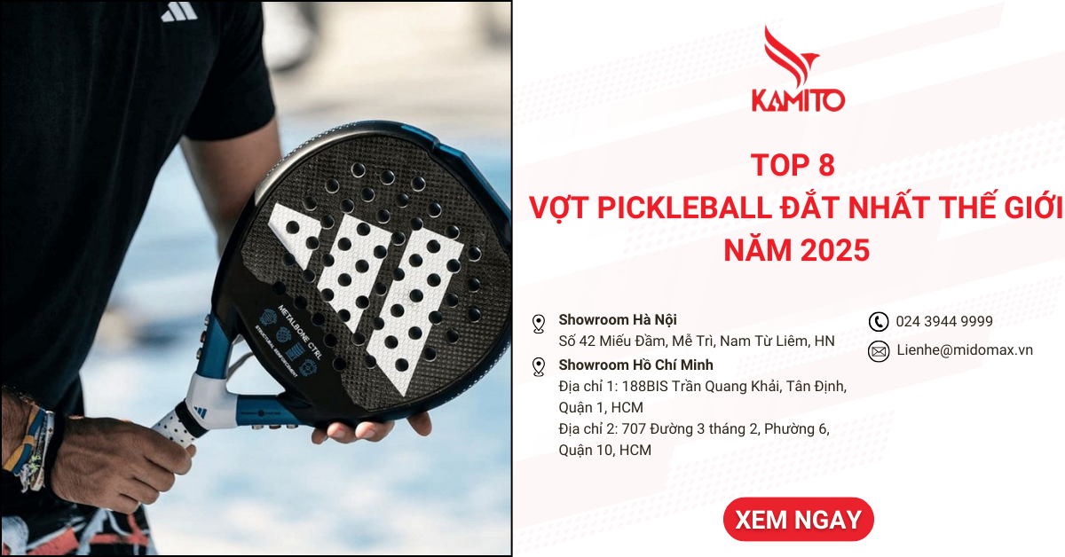 Top 8 cây vợt Pickleball đắt nhất thế giới năm 2025