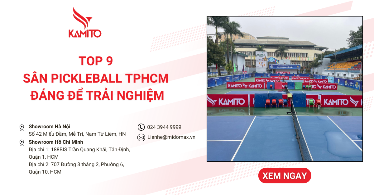 Top 9 sân Pickleball TPHCM nổi bật, đáng để trải nghiệm