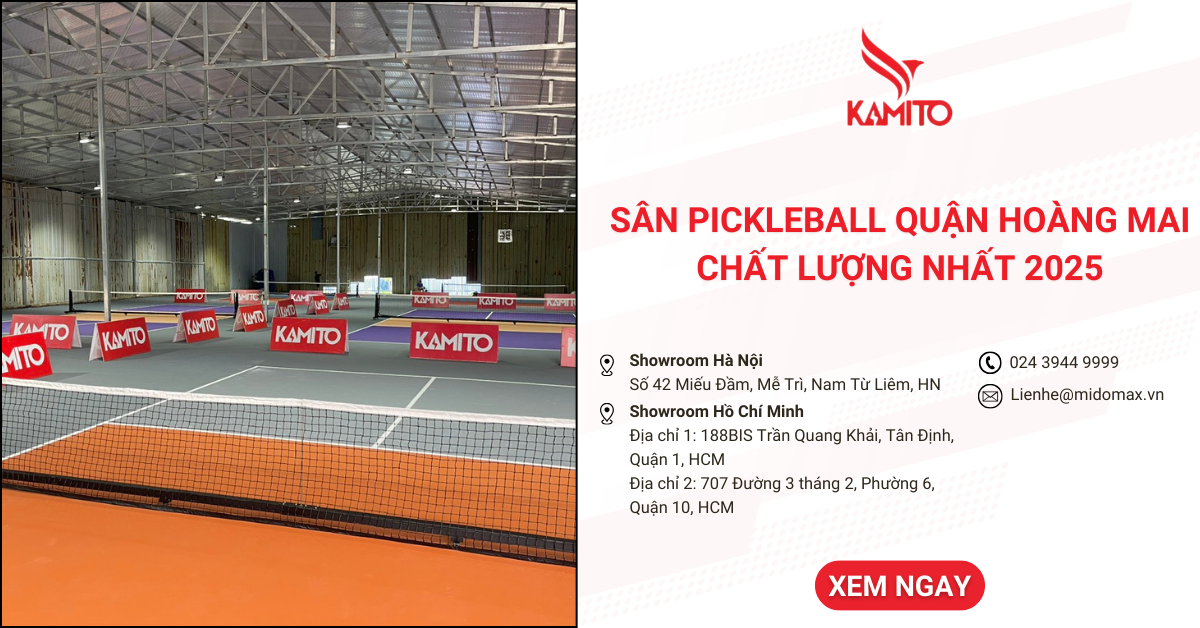 Top sân Pickleball Quận Hoàng Mai chất lượng nhất 2025