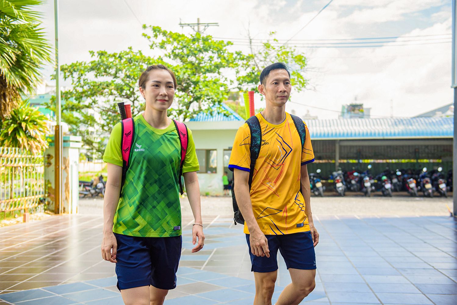 NGUYỄN TIẾN MINH VÀ VŨ THỊ TRANG ĐỒNG HÀNH CÙNG NGÀY HỘI CẦU LÔNG KAMITO