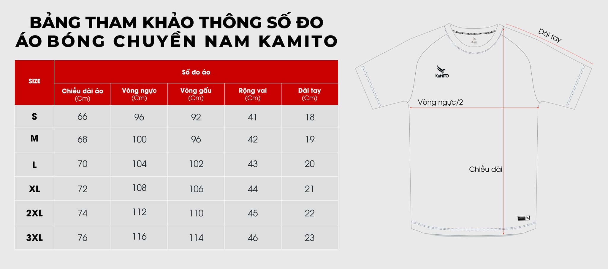 Áo bóng chuyền kamito attack nam