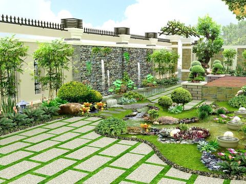 Xu hướng lựa chọn gạch lát sân vườn độc đáo và hiện đại