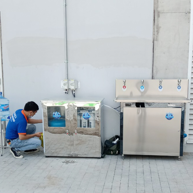 Tập đoàn ECCO (Đan Mạch) lựa chọn máy lọc nước nóng lạnh công nghiệp DONGA