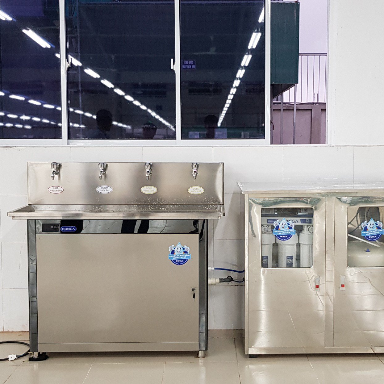 CÔNG TY TNHH JEIL KOVI VINA lựa chọn máy lọc nước nóng lạnh công nghiệp DONGA
