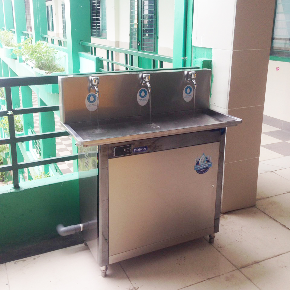 Trường PTTH Quang Trung ( Đà Nẵng ) lựa chọn máy lọc nước uống học đường DONGA