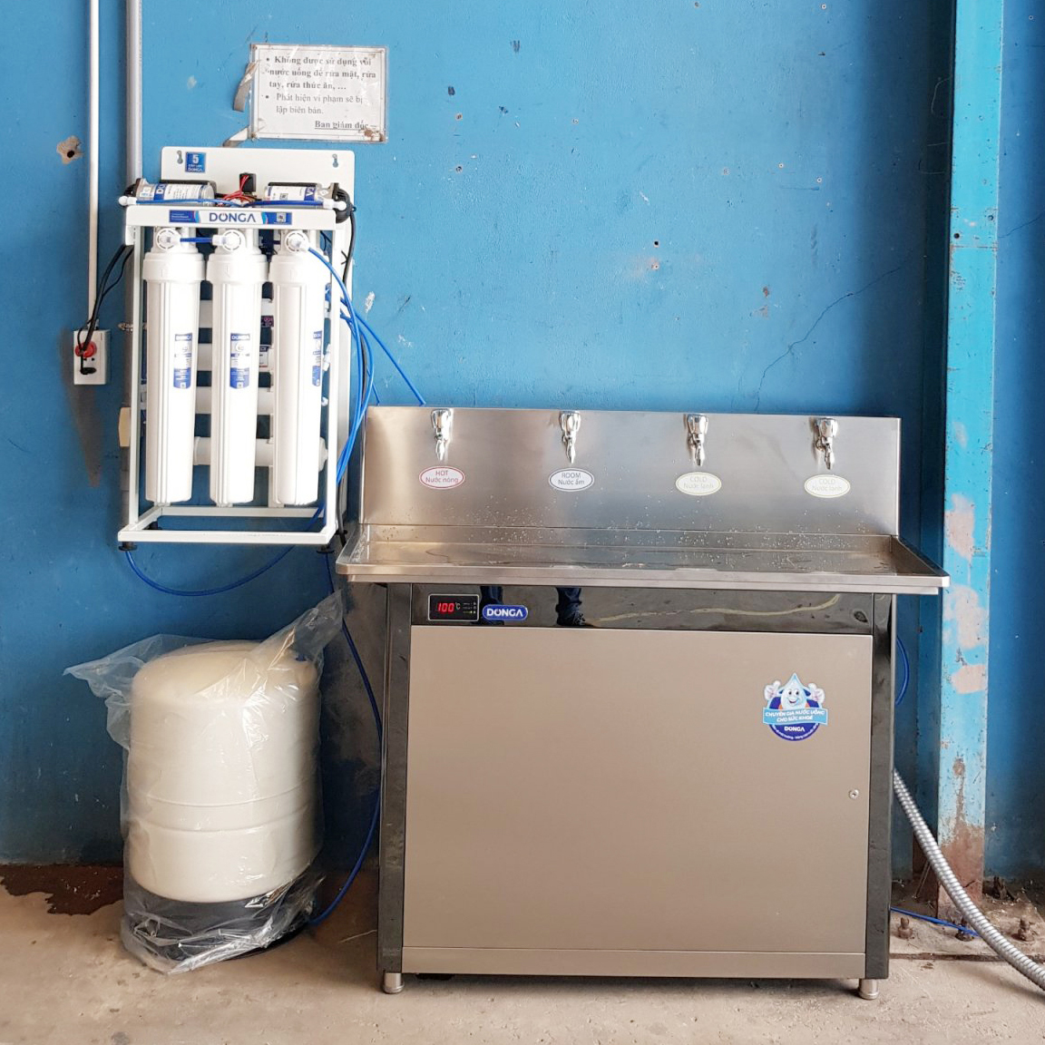 CÔNG TY TNHH TM SX NHỰA EPS TÍN THÀNH lựa chọn máy lọc nước nóng lạnh DONGA