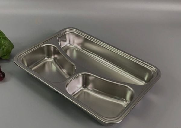 khay inox chia ngăn