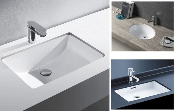 kích thước lavabo âm bàn