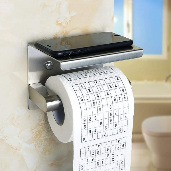Hộp đựng giấy vệ sinh dán tường Inox 304 xước không rỉ sét-HOBBY ...