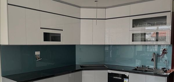 tủ bếp inox chữ L