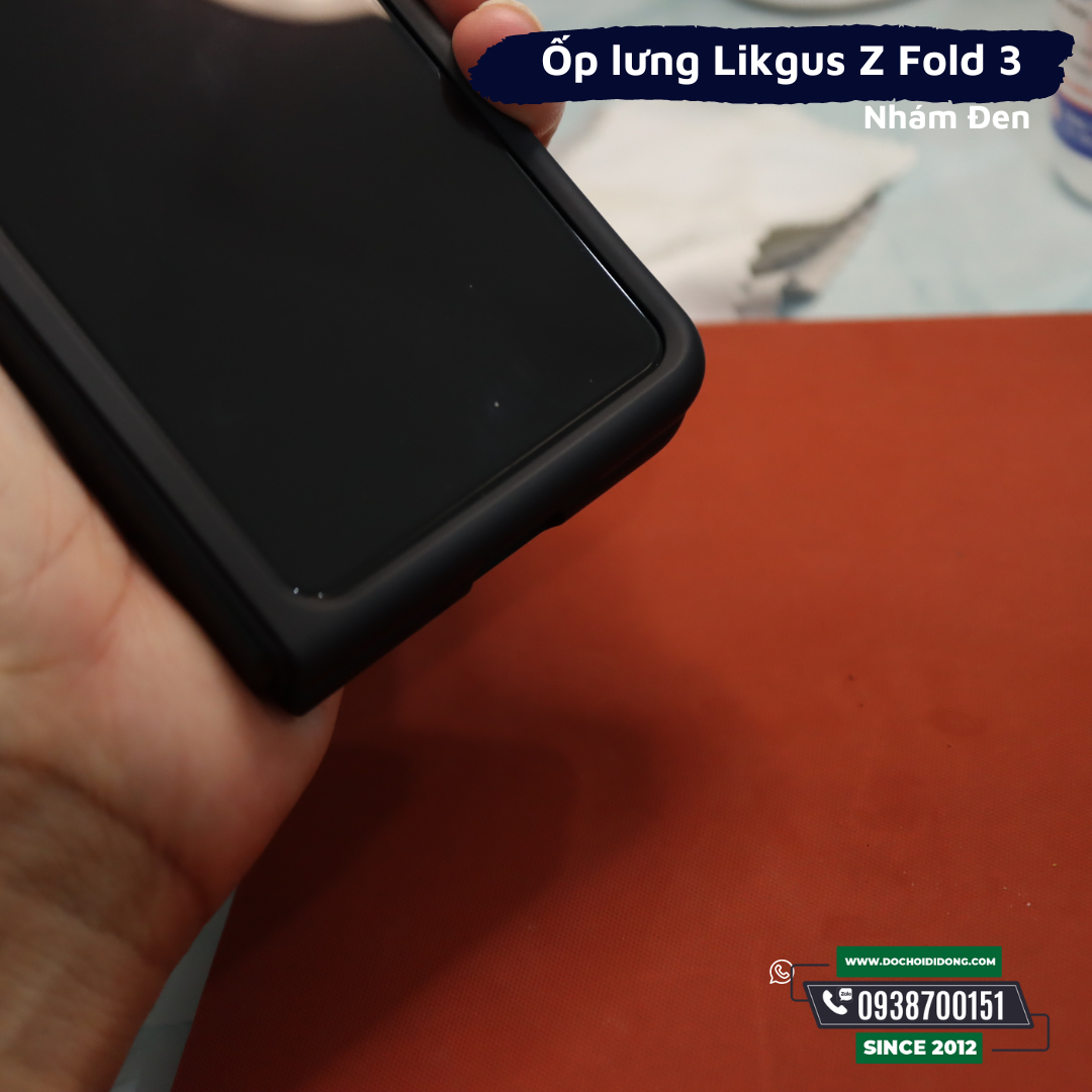 Ốp Lưng Samsung Galaxy Z Fold 3 Likgus Premium Classic Design Nhám Lưng Cứng Viền Dẻo Chống Sốc